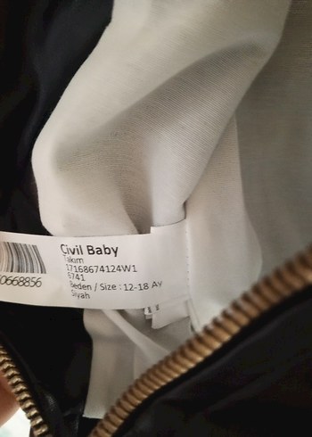 Erkek Çocuk Siyah Deri Biker Ceket - Görsel 2