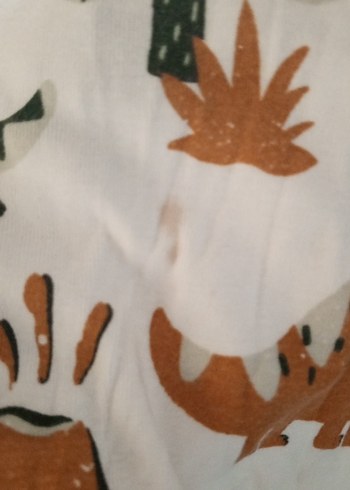 Uzun Kollu Dinozor Baskılı Bebek Tulum - Görsel 3