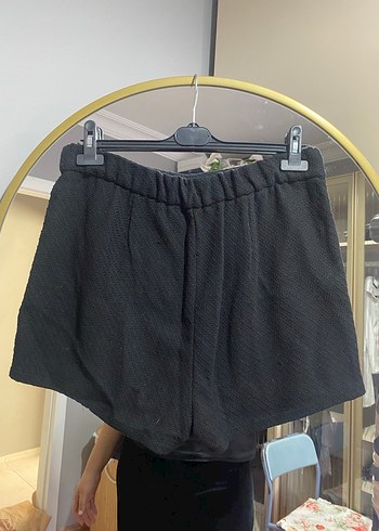 42 Beden Siyah Kemerli Mini Etek