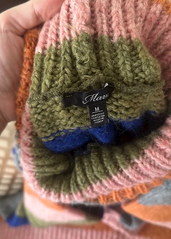 Mavi kalın kazak - Görsel 2