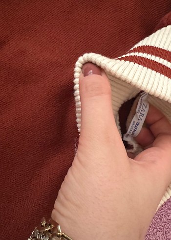 Bordo Boğazlı Oversize Sweatshirt - Görsel 3