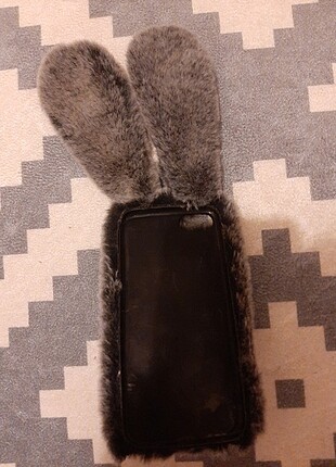 H&M Kürklü Tavşanlı Iphone 7 telefon kılıfı