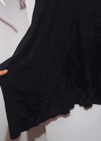 universal Beden Siyah Boğazlı Uzun Kollu Salaş Kazak
