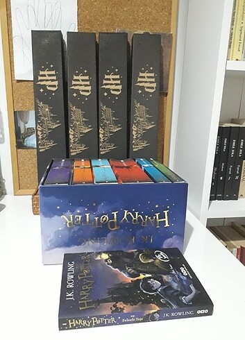 Harry Potter kitap ve asa seti