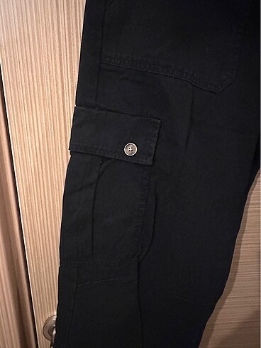 Pull and Bear Pull&Bear Siyah Kargo Pantolon