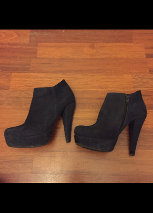 Diğer Lacivert süet bootie