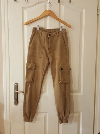 Camel çok cepli pantalon