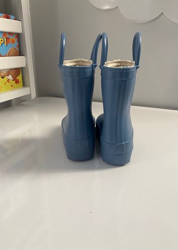 21 Beden mavi Renk Mavi Erkek Çocuk Lastik Bot