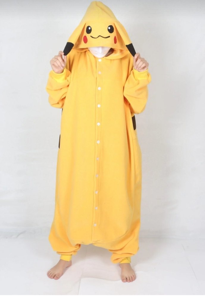 Unisex Pikachu kostüm pijama - Görsel 2