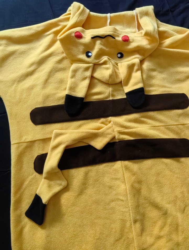Unisex Pikachu kostüm pijama - Görsel 4