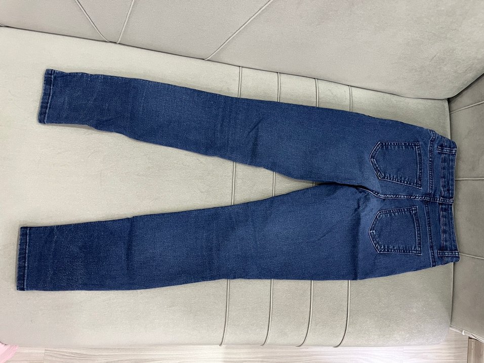 Kadın Lacivert Esnek Dar Kesim Kot Pantolon - Görsel 2