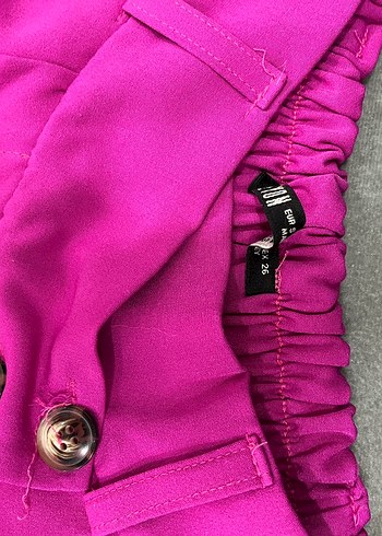 Kadın Pembe Kumaş Spor Pantolon - Görsel 3