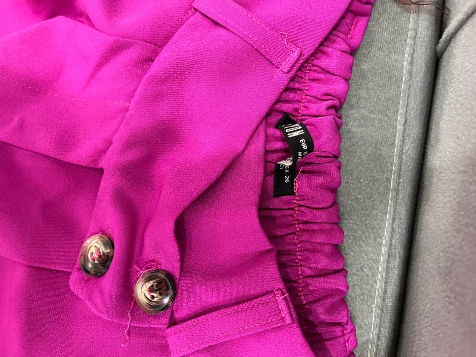 Kadın Pembe Kumaş Spor Pantolon - Görsel 3