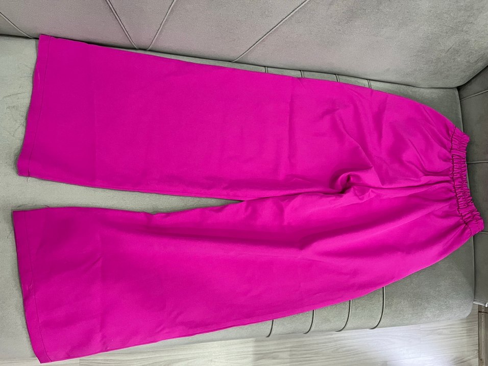 Kadın Pembe Kumaş Spor Pantolon - Görsel 2