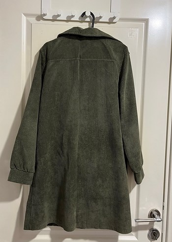 Kadın Uzun Kadife ceket - Görsel 2