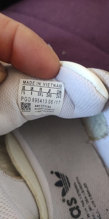 39 Beden beyaz Renk Spor ayakkabı 