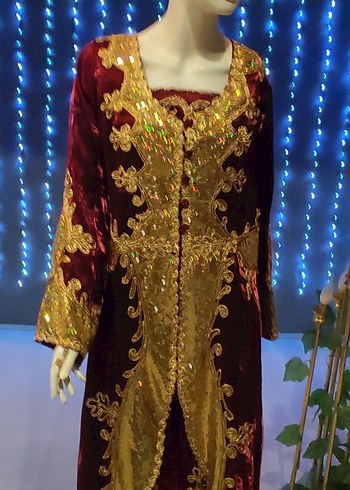 payet işlemeli şalvarlı bindallı - Görsel 7