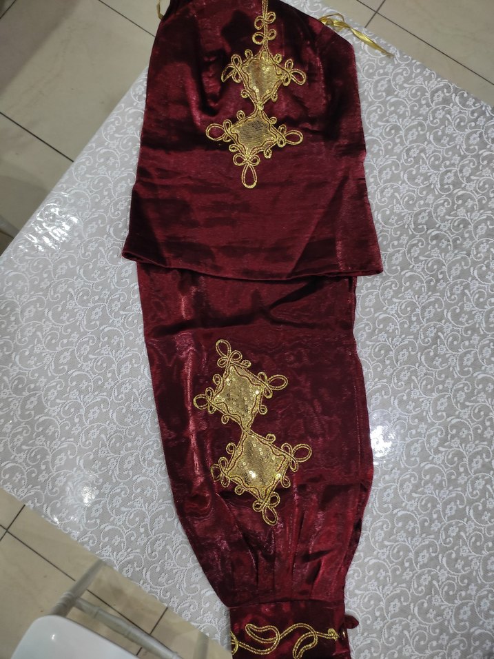 payet işlemeli şalvarlı bindallı - Görsel 4