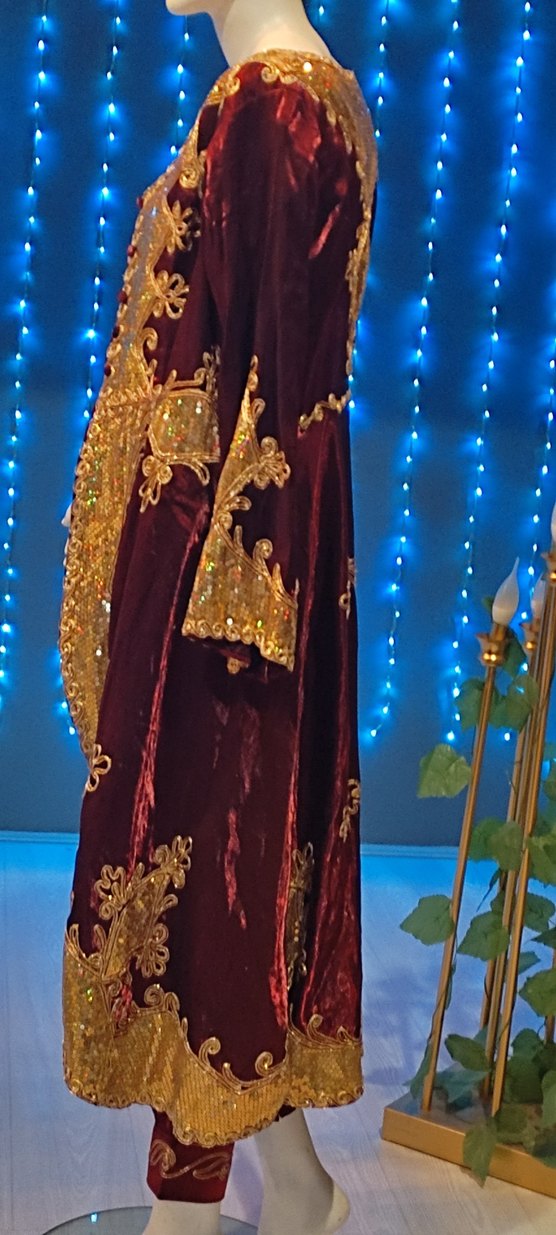 payet işlemeli şalvarlı bindallı - Görsel 3