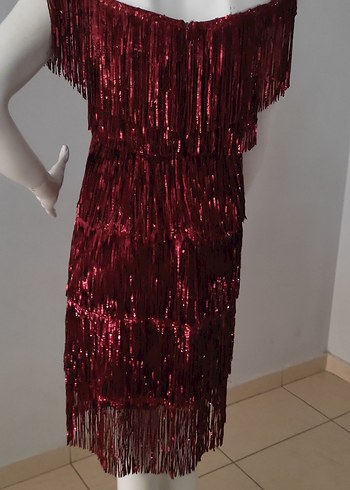 Bordo Püsküllü after parti - Görsel 5