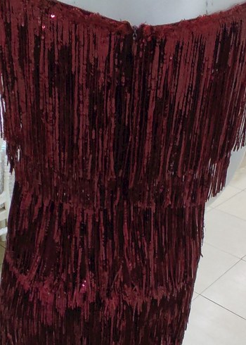 Bordo Püsküllü after parti - Görsel 3