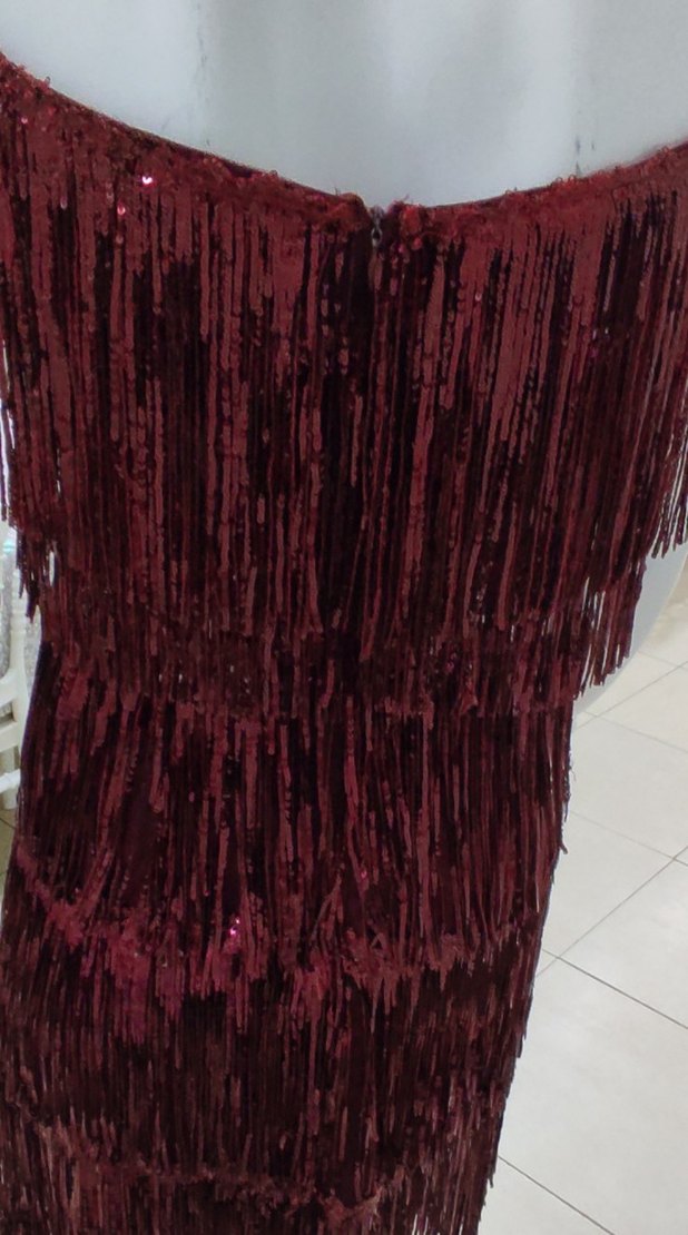 Bordo Püsküllü after parti - Görsel 3