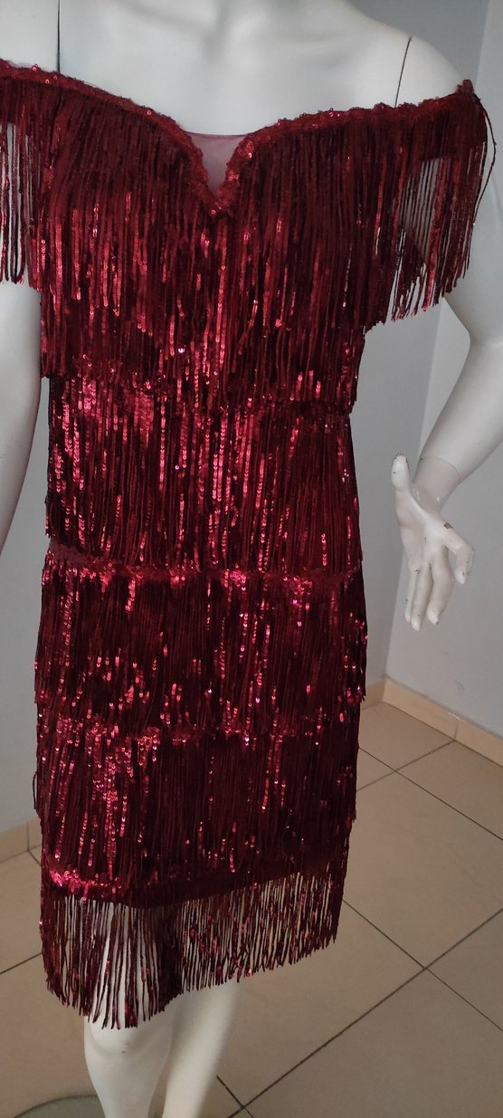 Bordo Püsküllü after parti - Görsel 4