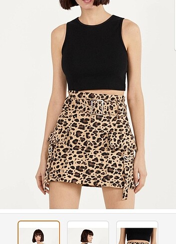 BERSHKA LEOPARLI KARGO ETEK