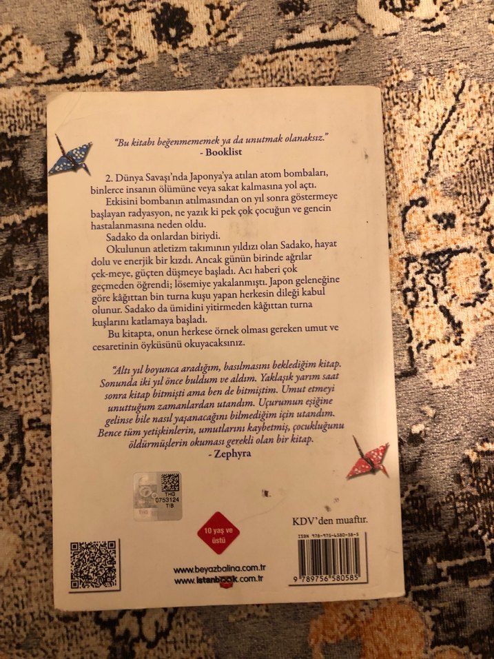 Sadako ve Kağıttan Bin Turna Kuşu - Eleanor Coerr - Görsel 2