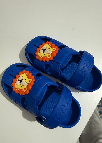 Mavi Erkek Çocuk Cırt Cırtlı Terlik - Görsel 2