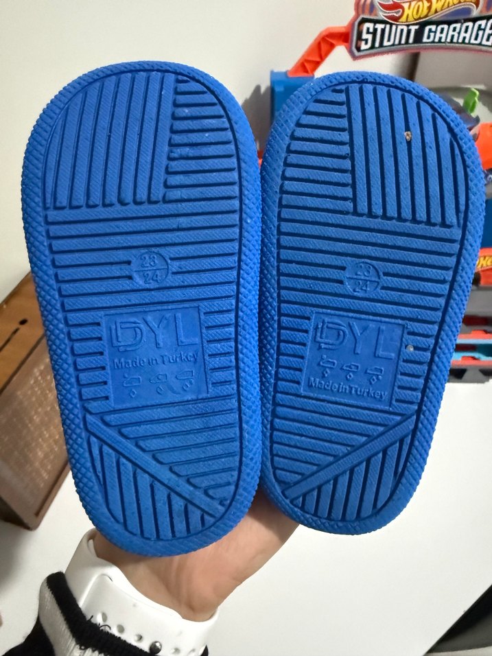 Mavi Erkek Çocuk Cırt Cırtlı Terlik - Görsel 3