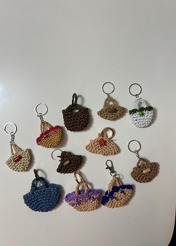 örgü anahtarlık veya çanta süsleri - Görsel 2