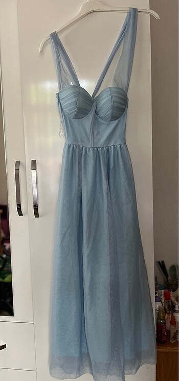 Mavi elbise - Görsel 8