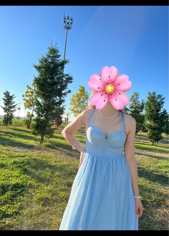 Mavi elbise - Görsel 3