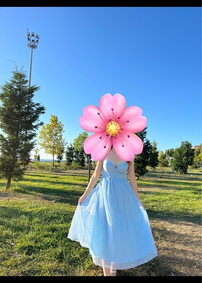 Mavi elbise - Görsel 4