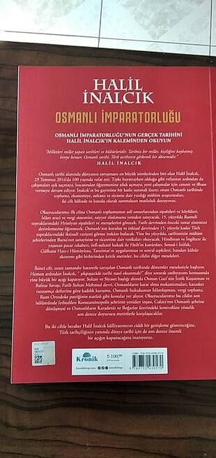  Beden Halil İnalcık- Osmanlı İmparatorluğu- kronik kitap