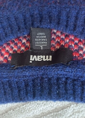 l Beden Mavi jeans erkek kazak 