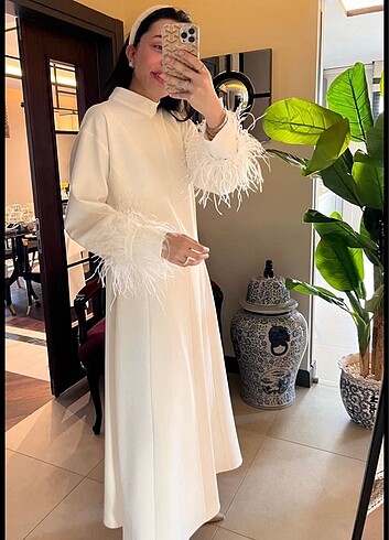 Zara Llavinia couture tüylü otriş elbise