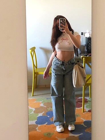 H&M h&m kurdeleli crop