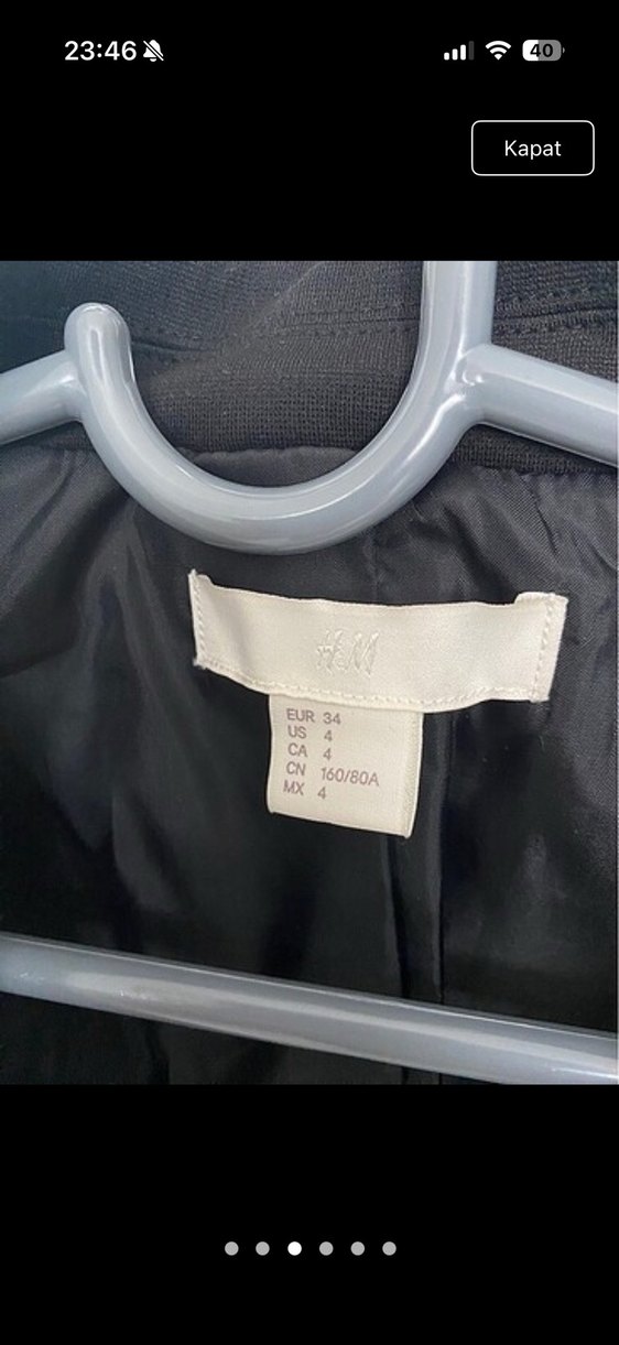 Siyah Blazer Ceket - Görsel 2