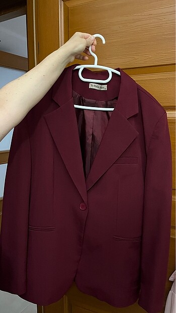 Bordo blazer ceket