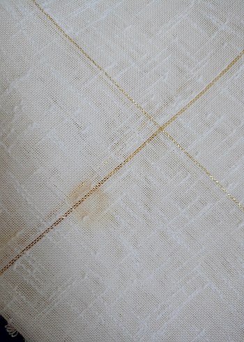 İşlemeli Bohem Beyaz Masa Örtüsü - Görsel 4