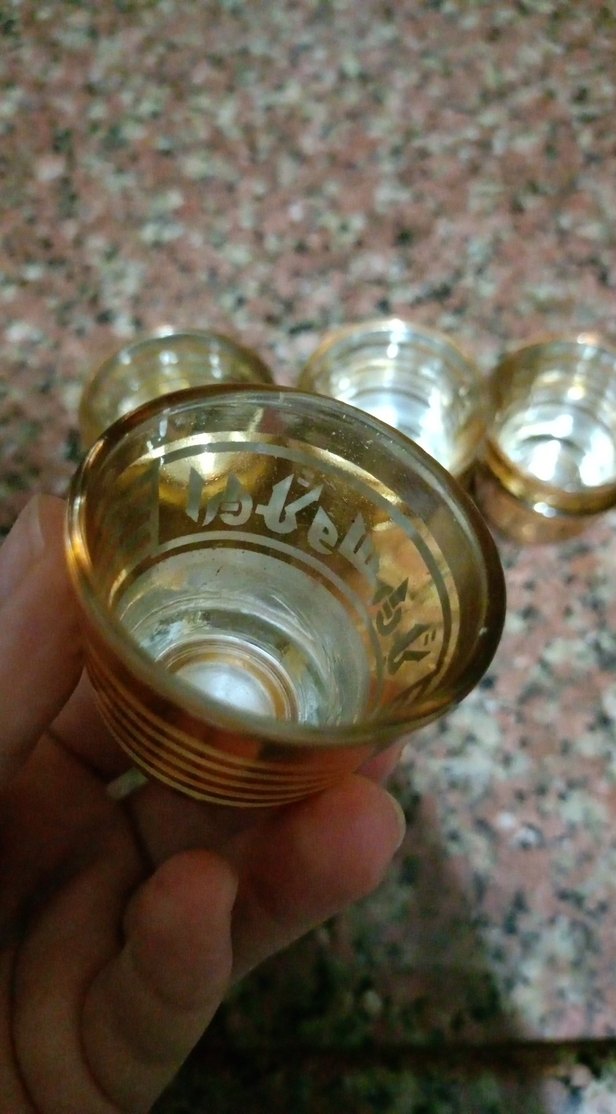 Altın Renkli 5'li Dekoratif Bardak Seti zemzem lik - Görsel 5