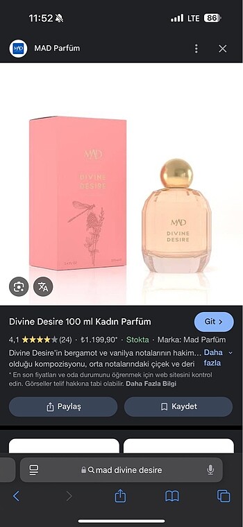 mad divine desire parfüm