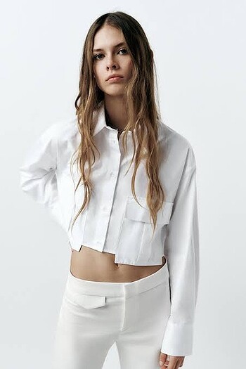 Zara Crop Gömlek