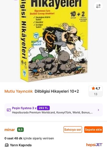 Mutlu Yayıncılık 10lu Dil Bilgisi Hikayeleri Kitap Seti - Görsel 5