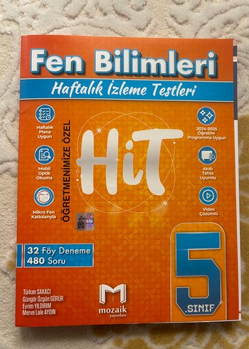 5. Sınıf Mozaik Yayınları Fen Bilimleri Haftalık İzleme Testleri