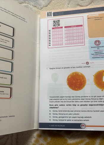 5. Sınıf Mozaik Yayınları Fen Bilimleri Haftalık İzleme Testleri