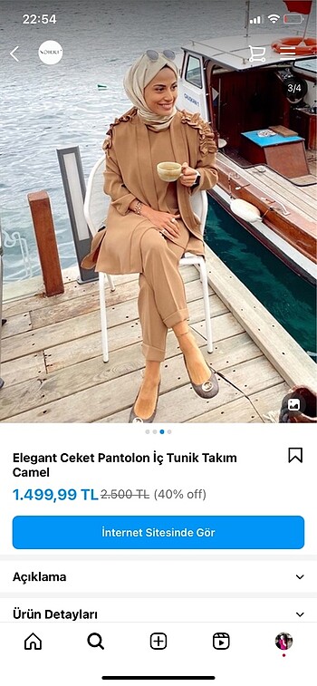 Noirre marka camel takım