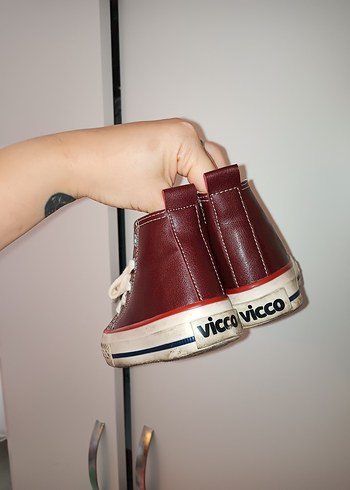 Kız Çocuk Bordo Bağcıklı Vicco Spor Ayakkabı - Görsel 2